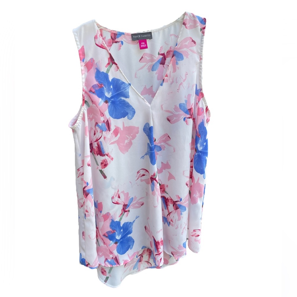 Vince Camuto floral sleeveless top